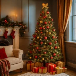 Albero di Natale Clive Slim Verde h185 Ø104cm PE+PVC