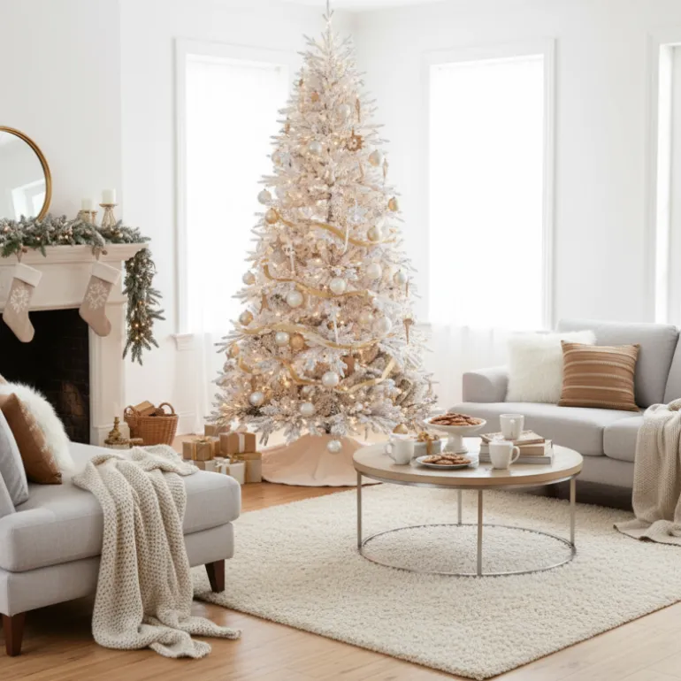 Albero di Natale Lincoln White h240Ø145cm PE