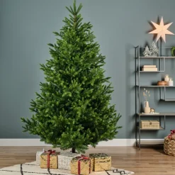 Albero di Natale Nordmann h210Ø150cm PE+PVC