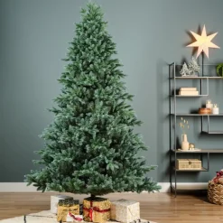 Albero di Natale Trondheim Verde/Blue h240Ø150cm PE+PVC