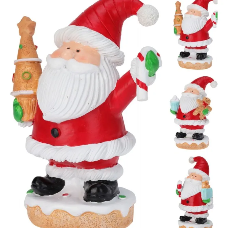 Babbo Natale in Resina 10x14 cm. Pezzo Singolo