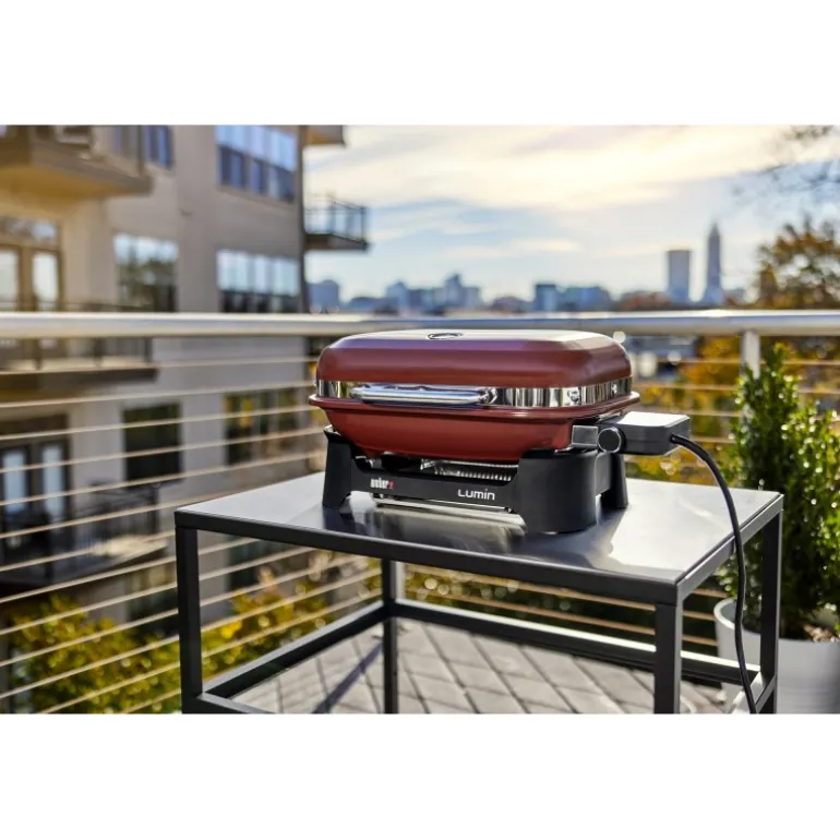 Barbecue Weber Elettrico Lumin Compact Crimson Red Cod. 91040953