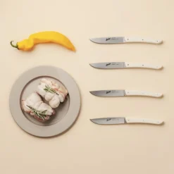 Berkel Set 4 Coltelli da Bistecca Colore Crema