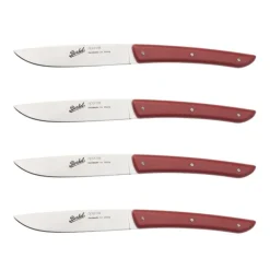 Berkel Set 4 Coltelli da Bistecca Colore Rosso
