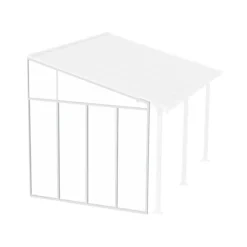 Canopia 3 m Parete laterale Pergola Bianco