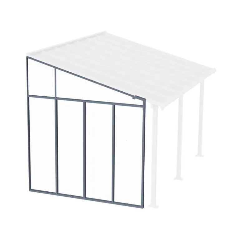 Canopia 3 m Parete laterale Pergola Grigio