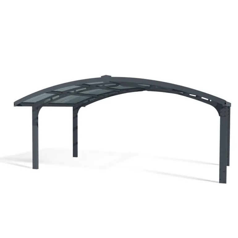 Canopia Arizona Wave Carport Doppio in Alluminio 6 X 5 m