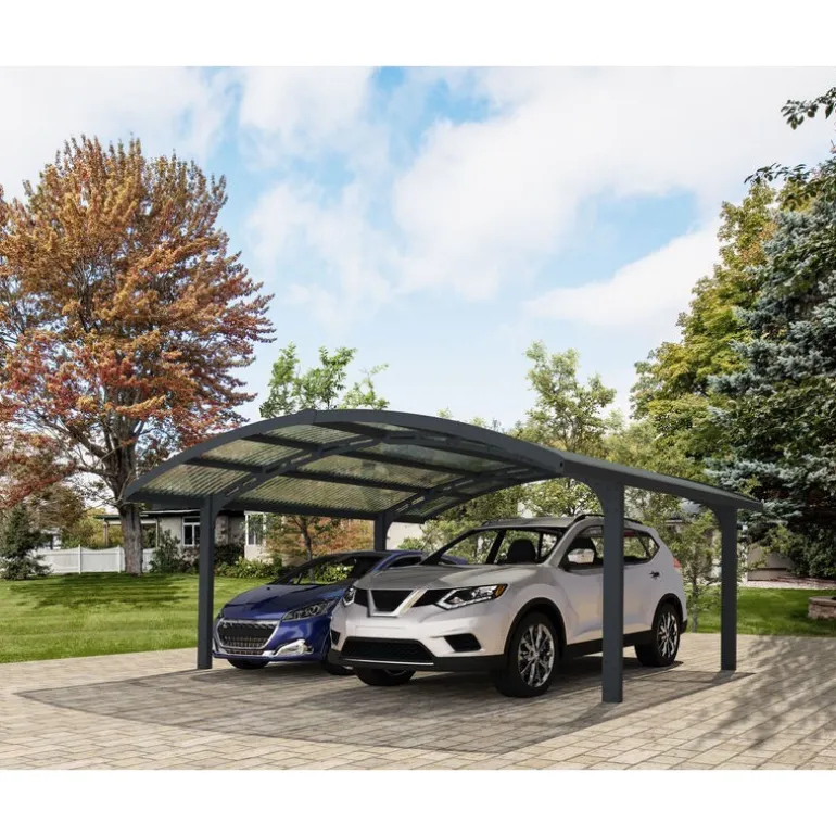 Canopia Arizona Wave Carport Doppio in Alluminio 6 X 5 m