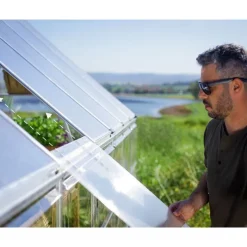 Canopia Balance Ibrida Serra Da Giardino in Policarbonato 844X304X257 cm Argento