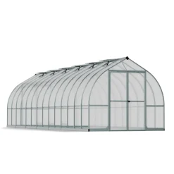 Canopia Bella Doppio Strato Serra Da Giardino in Policarbonato 844X244X219 cm Argento