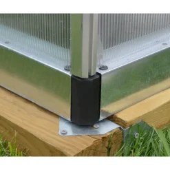 Canopia Bella Doppio Strato Serra Da Giardino in Policarbonato 844X244X219 cm Argento