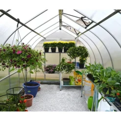 Canopia Bella Doppio Strato Serra Da Giardino in Policarbonato 367X244X219 cm Argento