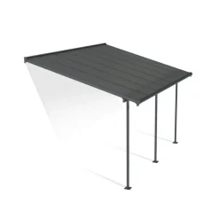 Canopia Capri Pergola Addossata in Alluminio 3X4.3 m Grigio