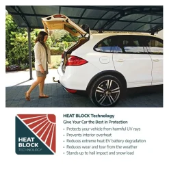 Canopia Colorado Carport in Alluminio 4.3 X 4.3 m