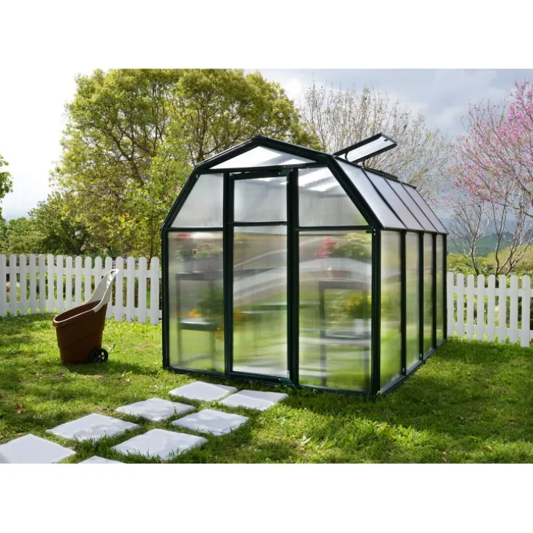 Canopia Eco Grow Doppio Strato Serra Da Giardino in Policarbonato 259X204X198 cm Verde
