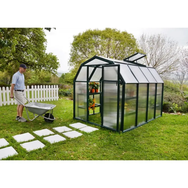 Canopia Eco Grow Doppio Strato Serra Da Giardino in Policarbonato 259X204X198 cm Verde