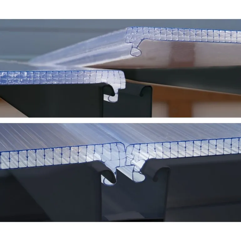 Canopia Feria Pergola Addossata in Alluminio 3X11.56 m Grigio