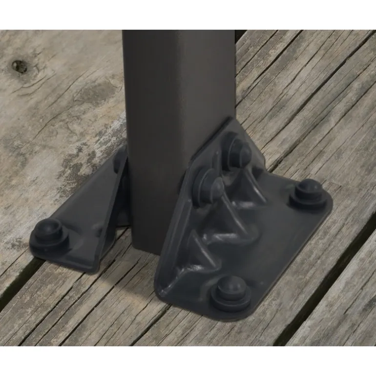 Canopia Feria Pergola Addossata in Alluminio 3X11.56 m Grigio