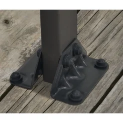 Canopia Feria Pergola Addossata in Alluminio 3X9.7 m Grigio