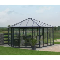 Canopia Garda Gazebo Chiuso in Alluminio 5.2X6 m