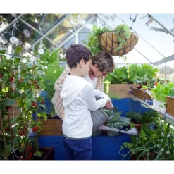 Canopia Harmony Trasparente Serra Da Giardino in Policarbonato 306X185X208 cm Argento