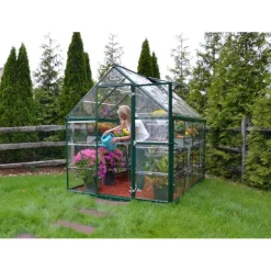 Canopia Harmony Trasparente Serra Da Giardino in Policarbonato 247X185X208 cm Verde