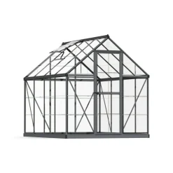 Canopia Harmony Trasparente Serra Da Giardino in Policarbonato 247X185X208 cm Grigio