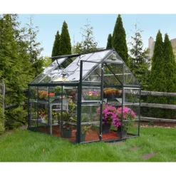 Canopia Harmony Trasparente Serra Da Giardino in Policarbonato 247X185X208 cm Grigio