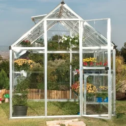 Canopia Harmony Trasparente Serra Da Giardino in Policarbonato 370X185X208 cm Argento