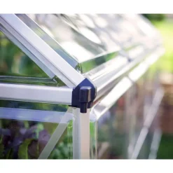 Canopia Harmony Trasparente Serra Da Giardino in Policarbonato 426X185X208 cm Argento