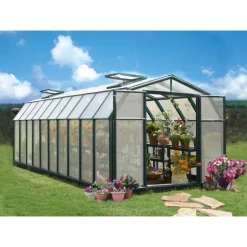 Canopia Hobby Gardener Doppio Strato Serra Da Giardino in Policarbonato 641X266X208 cm Verde