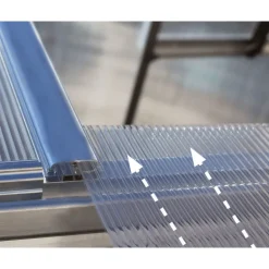 Canopia Hybrid Serra Da Giardino in Policarbonato 426X185X208 cm Argento