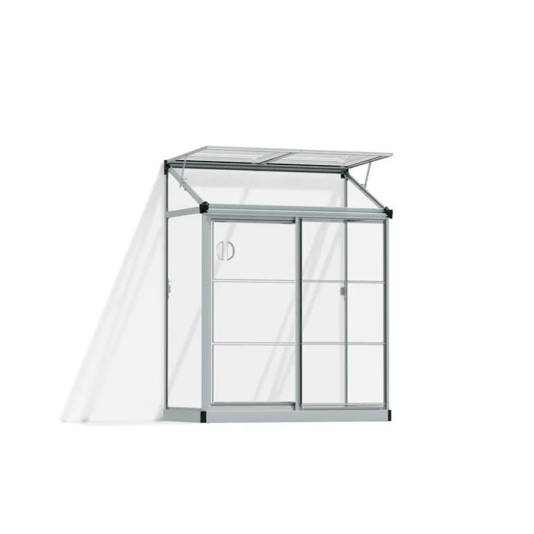 Canopia Lean-To Serra Da Giardino in Policarbonato 125X63X160 cm Trasparente