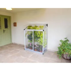 Canopia Lean-To Serra Da Giardino in Policarbonato 125X63X160 cm Trasparente