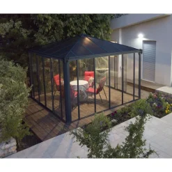 Canopia Ledro Gazebo Chiuso in Alluminio 3.6X3.6 m