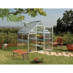 Canopia Mythos Doppio Strato Serra Da Giardino in Policarbonato 126X185X208 cm Argento
