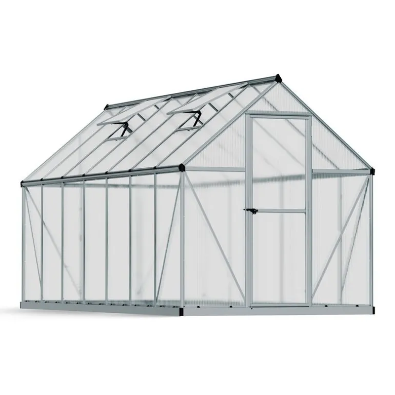 Canopia Mythos Doppio Strato Serra Da Giardino in Policarbonato 426X185X208 cm Argento