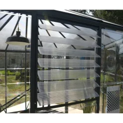 Canopia Oasis Serra Da Giardino in Policarbonato Esagonale 363X316X289 cm Grigio