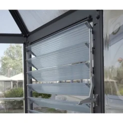 Canopia Oasis Serra Da Giardino in Policarbonato Esagonale 247X213X267 cm Grigio