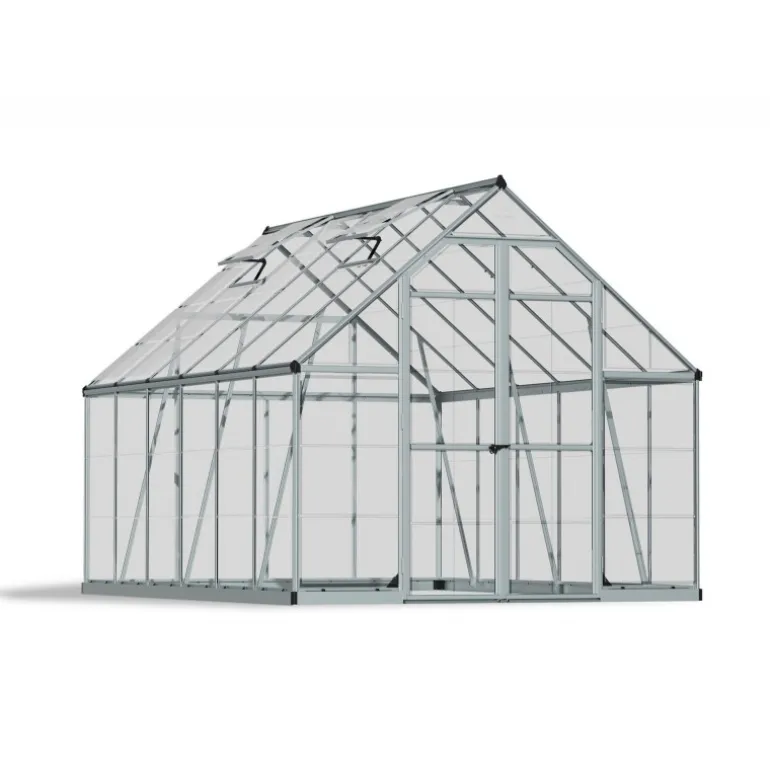 Canopia Octave Trasparente Serra Da Giardino in Policarbonato 367X244X229 cm Argento