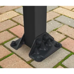 Canopia Olympia Pergola Addossata in Alluminio 3X9.8 m Grigio