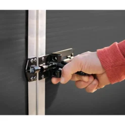 Canopia Rubicon Casetta Da Giardino in Policarbonato Ultra Resistente 602X237X235 cm Grigio Scuro