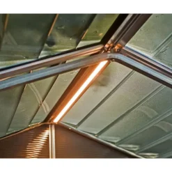 Canopia Rubicon Casetta Da Giardino in Policarbonato Ultra Resistente 229X185X217 cm Grigio Scuro