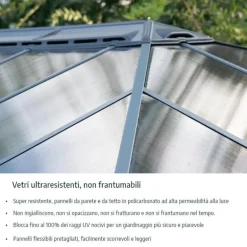 Canopia San Remo Pergola Chiusa in Alluminio 3X3 m Bianco