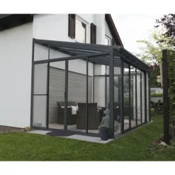 Canopia San Remo Pergola Chiusa in Alluminio 3X4.4 m Grigio
