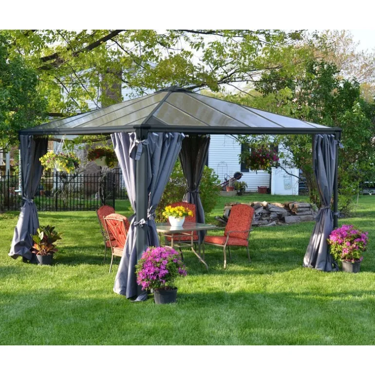 Canopia Set Di Tende Per Gazebo Palermo 4X2.2 m