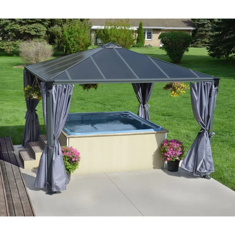 Canopia Set Di Tende Per Gazebo Martinique 4X2.2 m