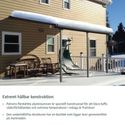 Canopia Sierra Pergola Addossata in Alluminio 3X3 m Grigio