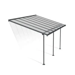 Canopia Sierra Pergola Addossata in Alluminio 3X4.3 m Grigio