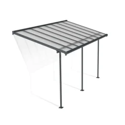 Canopia Sierra Pergola Addossata in Alluminio 2.3X4.5 m Grigio